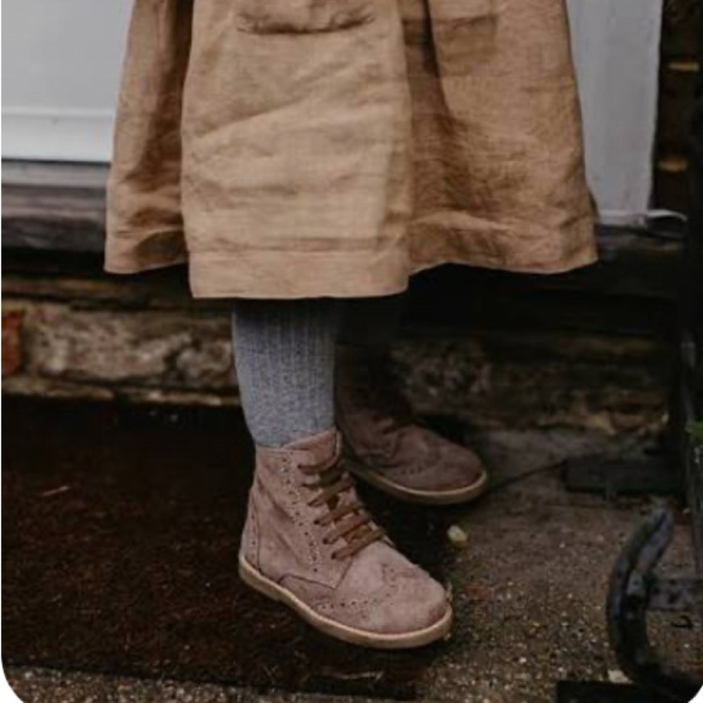 Adorable Tan Kids Casual Dress